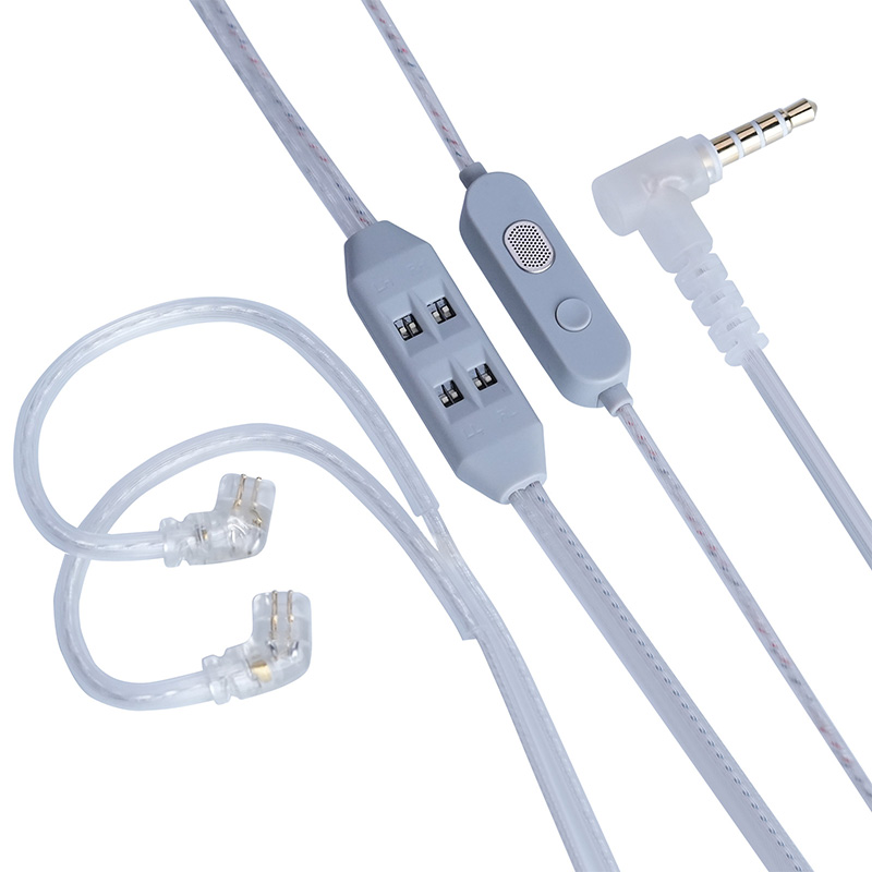 Wired Earphone Mic - Pré-encomenda kz t8 cabo de monitor