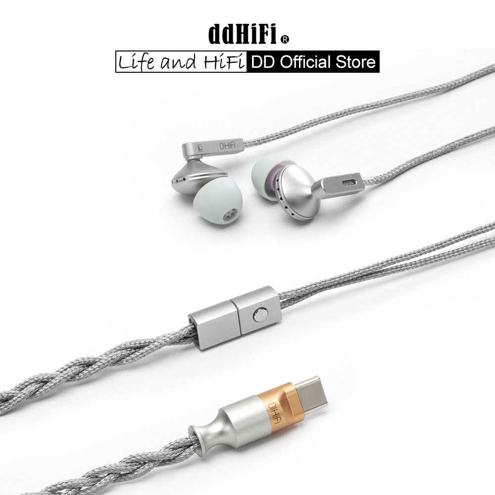 Usb C Earphone - Fones de ouvido planares semi-in-ear DD