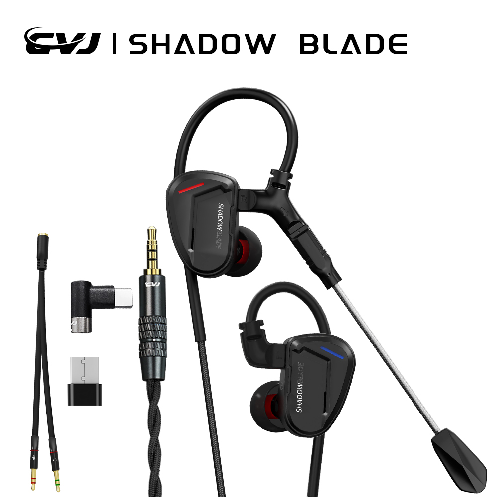 Audiophile Headphone Wired - Fone de ouvido CVJ ShadowBlade HiFi