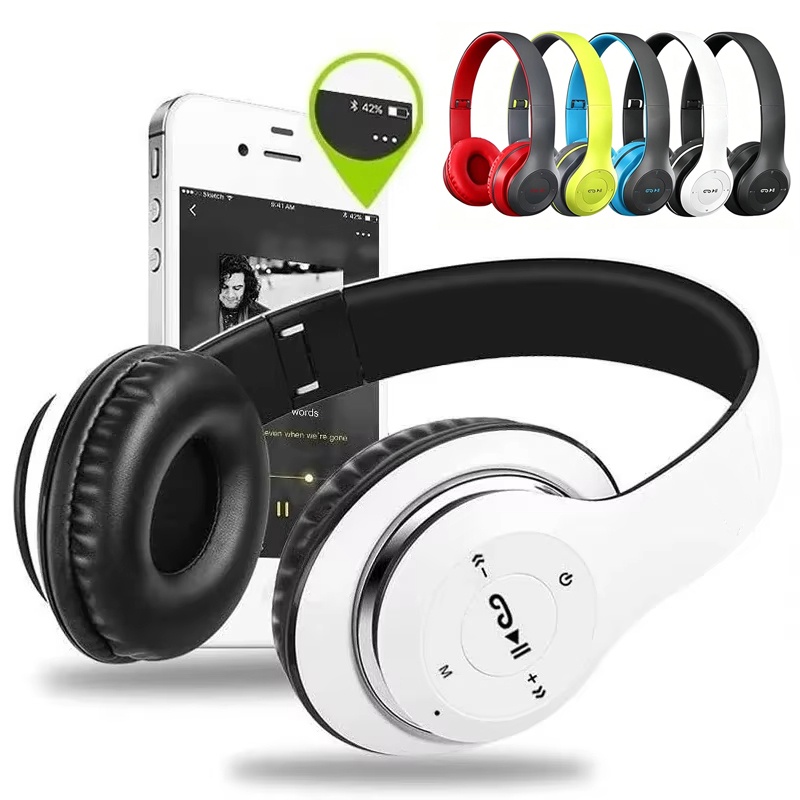 Bluetooth Headset On Ear - Fones de ouvido sem fio bluetooth