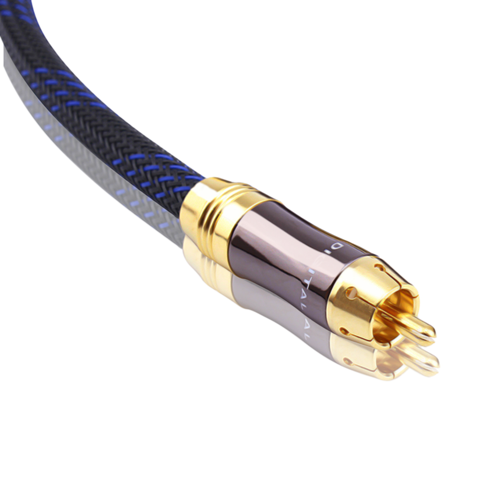 Audio Splitter Y - Cabo coaxial digital de áudio/vídeo hifi