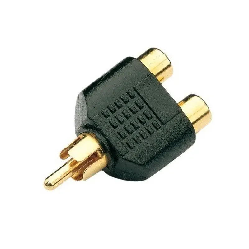 Audio Splitter Y - Lote 10/100 peças divisor rca av