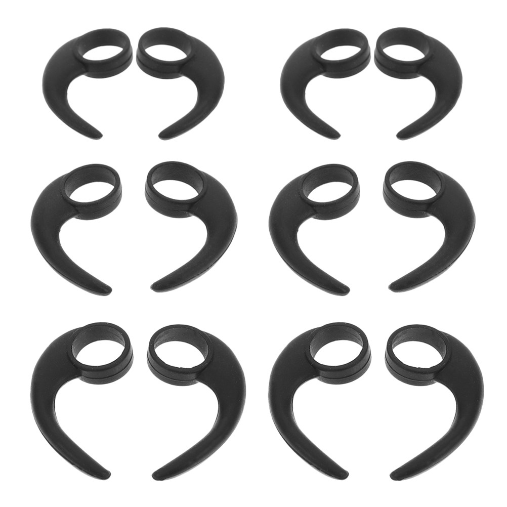 Silicone Ear Tip Replacement - 12 Peças de Ganchos de Silicone