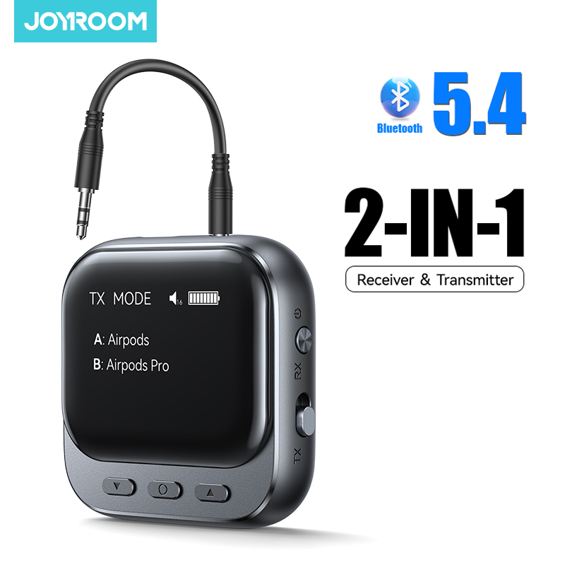 Bluetooth Adapter Receiver - Receptor Transmissor Bluetooth 5.4 Joyroom 2-em-1