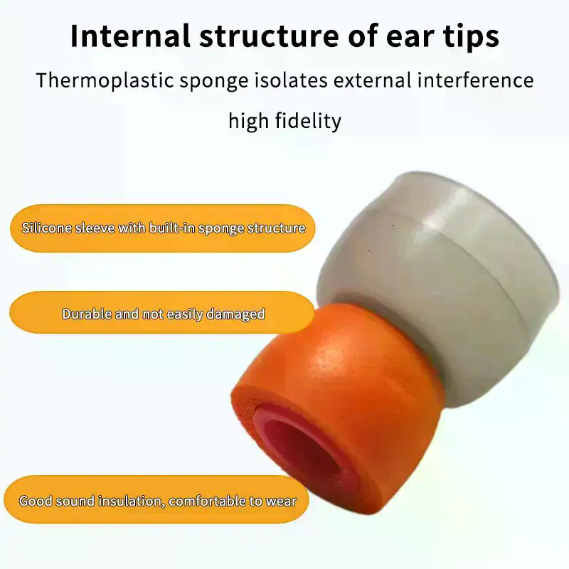 Earphone Foam Tip - Um Par de Protetores de Silicone