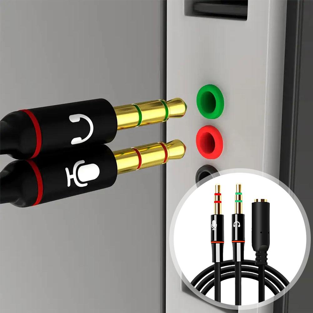 Audio Splitter Y - Conversor de Áudio para Fone de