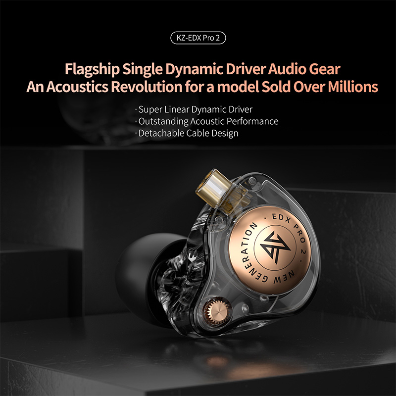 Kz edx pro 2 driver dinâmico u - In Ear Monitor Iem avaliação e preço