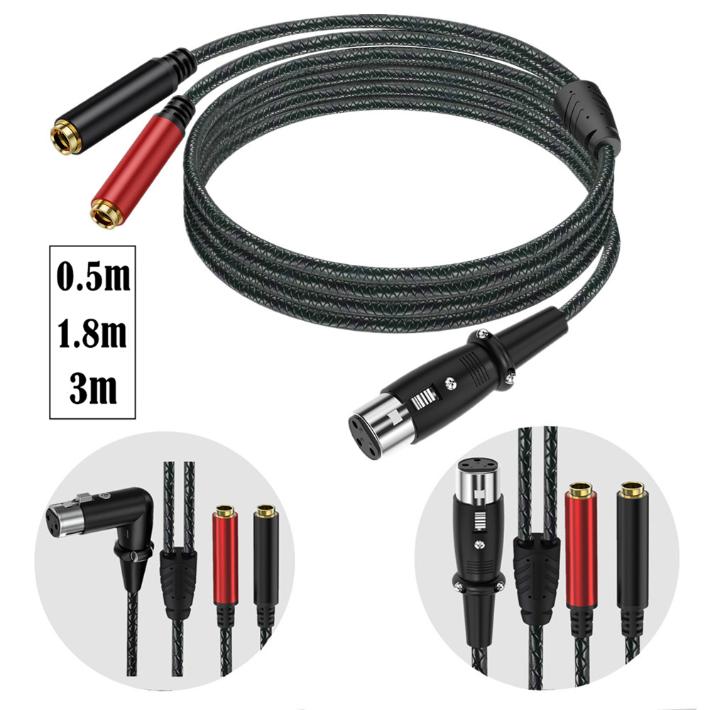 Cabo Divisor de Áudio Y XLR Fê - Earphone Splitter Jack avaliação e preço