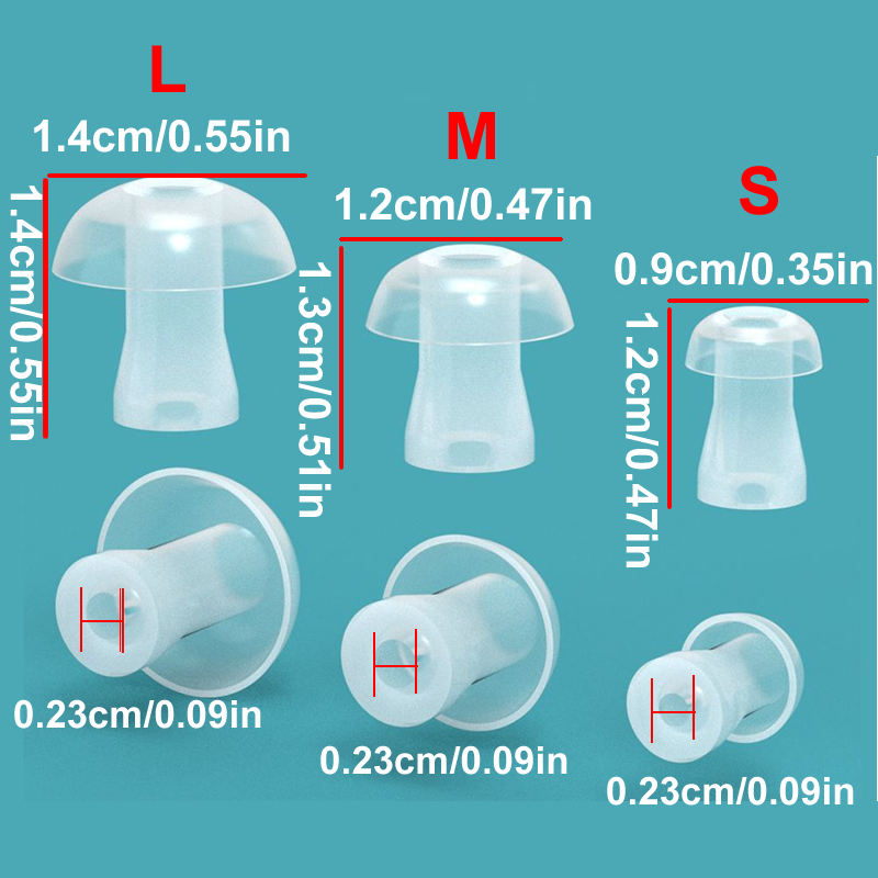 100 peças de Almofadas de Sili - Silicone Ear Tip Replacement avaliação e preço