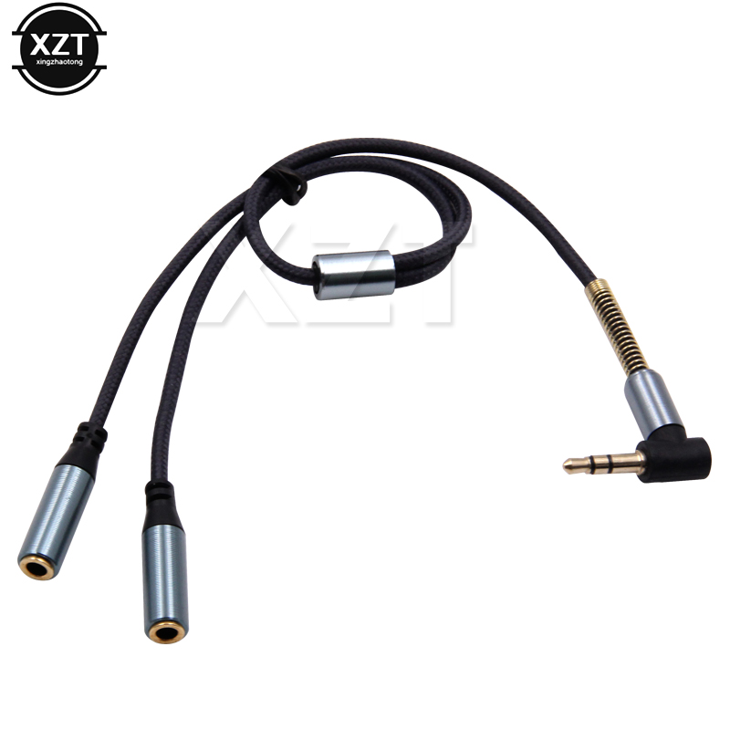 3.5mm 1 a 2 áudio aux y diviso - Earphone Splitter Jack avaliação e preço