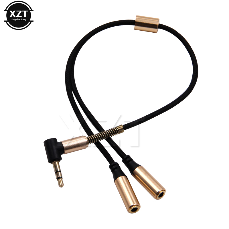3.5mm 1 a 2 áudio aux y diviso - Earphone Splitter Jack avaliação e preço