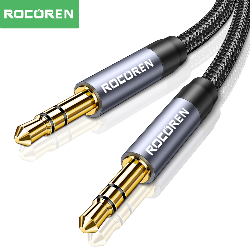 Rocoren 3.5mm jack cabo de áud - Cable Extension 3.5 avaliação e preço