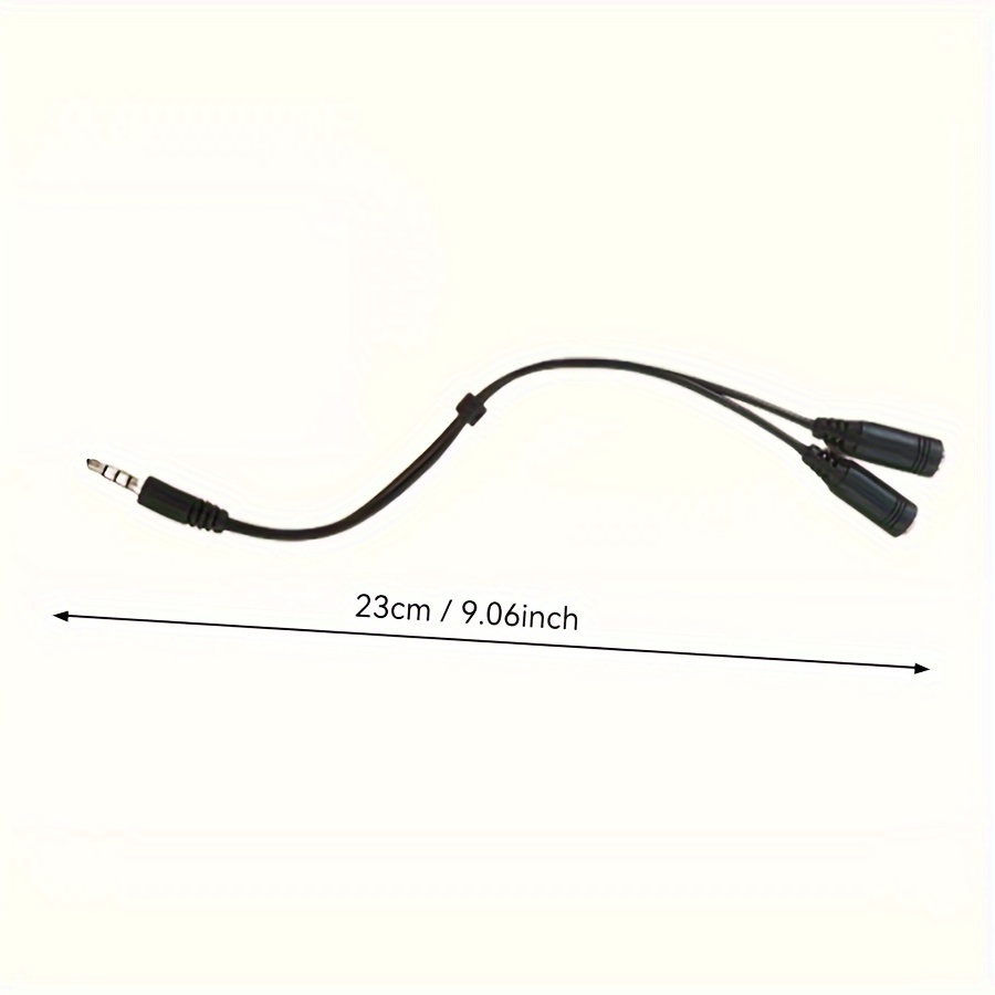 Áudio estéreo de 3,5 mm 1 mach - Audio Splitter Y avaliação e preço