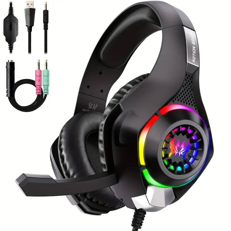 Fone de Ouvido Gamer para PC,  - Gaming Headset Rgb avaliação e preço