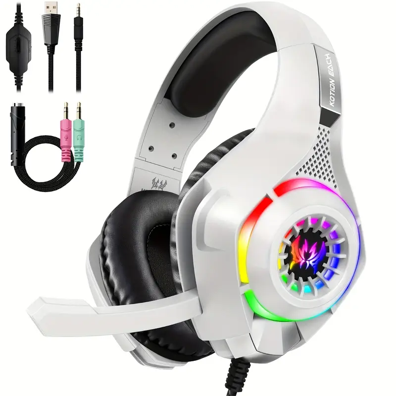 Fone de Ouvido Gamer para PC,  - Gaming Headset Rgb avaliação e preço