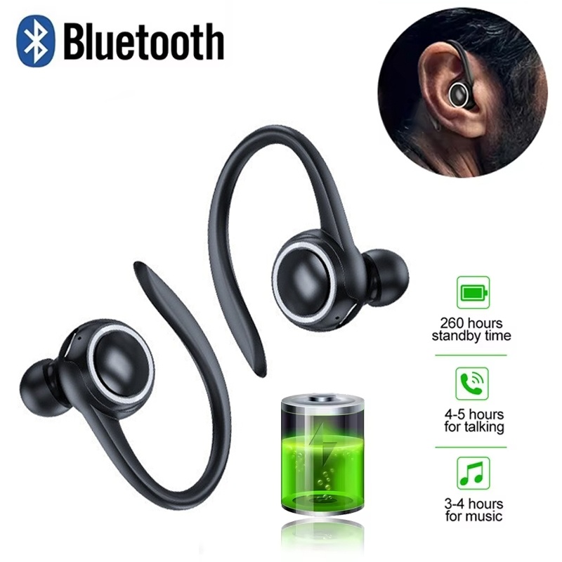 Orelha sem fio pendurado bluet - Bluetooth Headset On Ear avaliação e preço