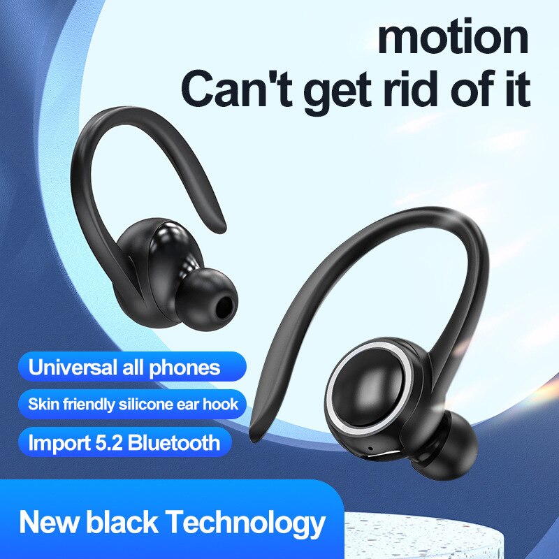 Orelha sem fio pendurado bluet - Bluetooth Headset On Ear avaliação e preço