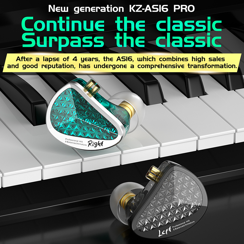 Kz as16 pro fone de ouvido com - In Ear Monitor Iem avaliação e preço