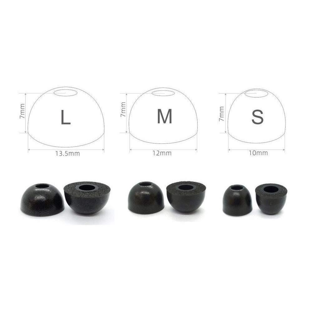 Substituição Earbuds Dicas Alm - Earphone Foam Tip avaliação e preço