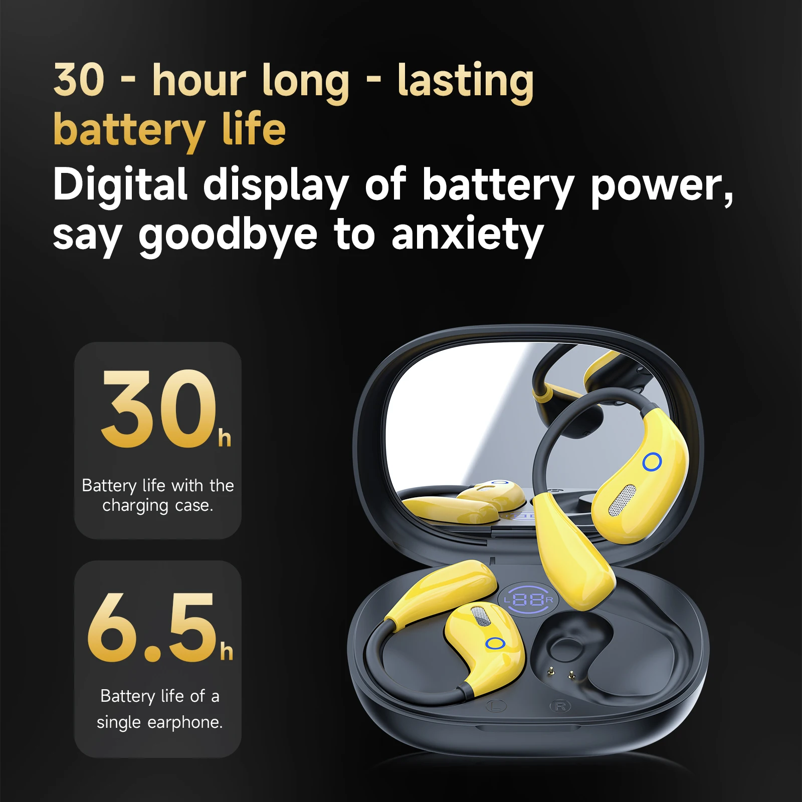 Fones de ouvido bluetooth tws, - Sports Earphone Hook avaliação e preço
